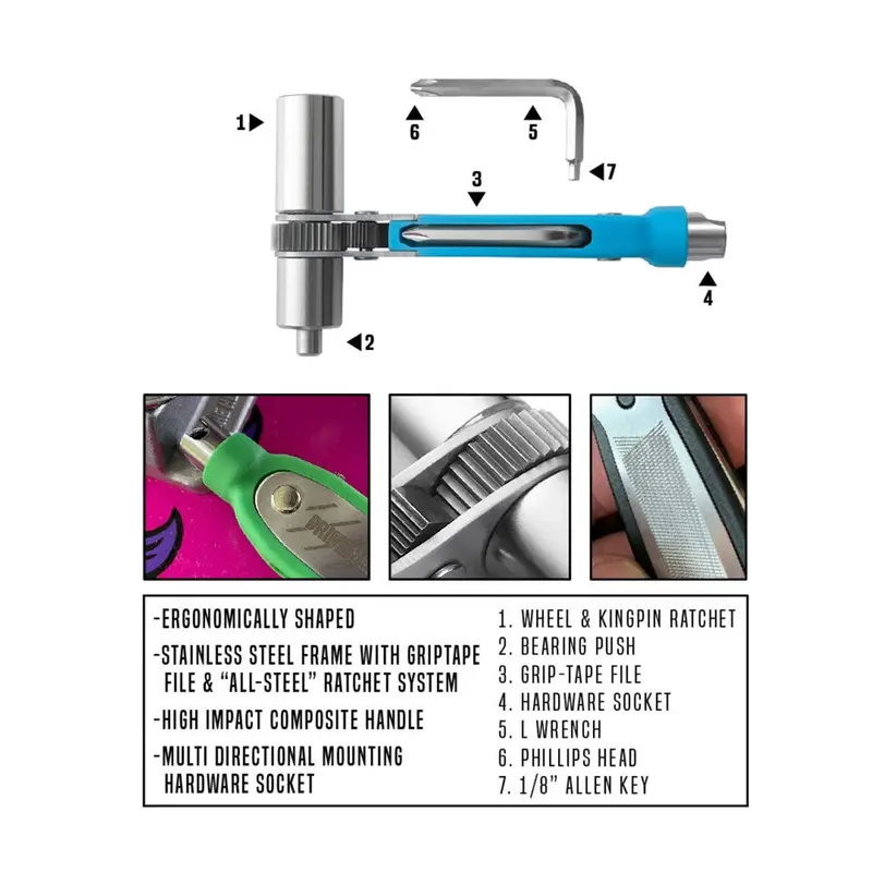 Prime8 Ratchet-Style Skate Tool