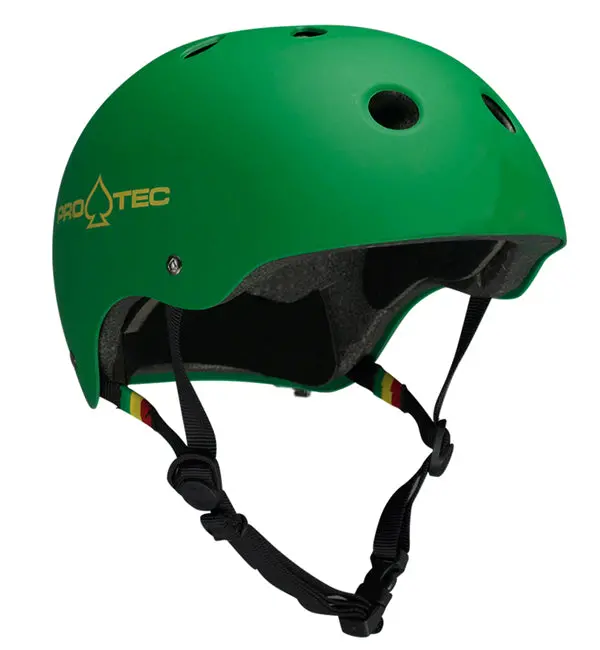 Pro-Tec Classic Helmet – Matt Rasta Green Finish