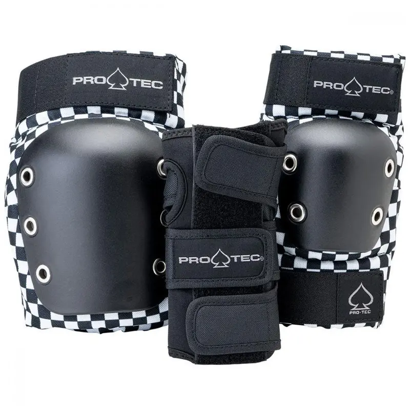Protec Kids Street Safety Pad Set – 3-Piece Checker Design