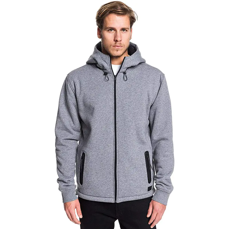 Quiksilver Kurow Sherpa-Lined Hooded Fleece Jacket