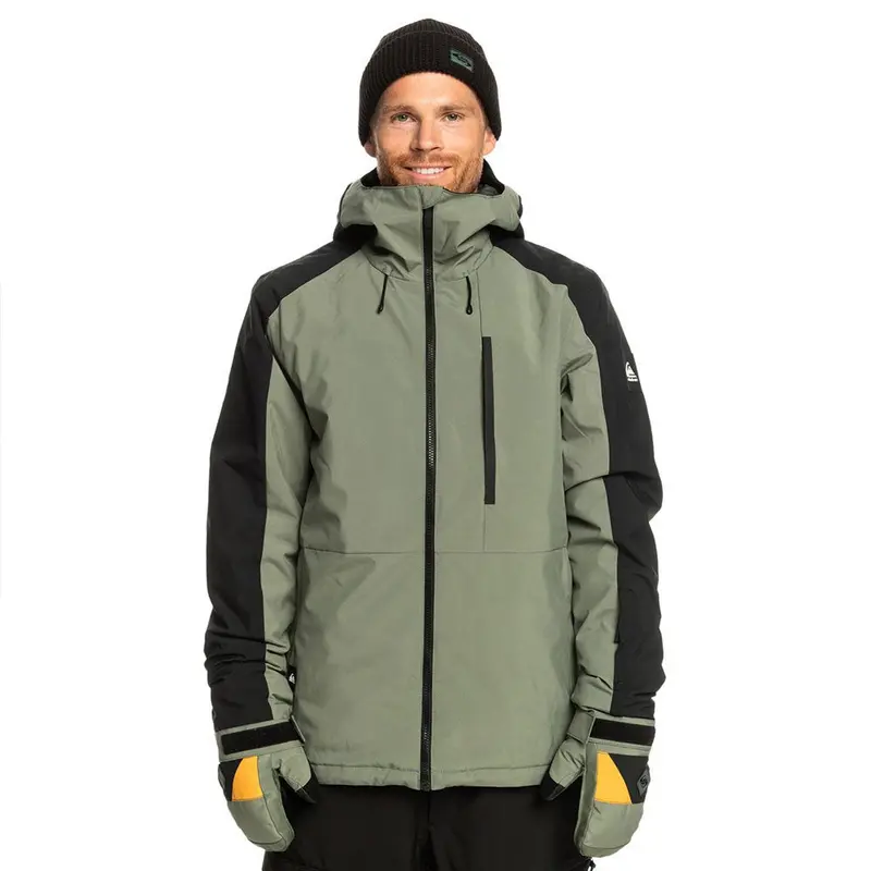 Quiksilver Mission Block Ski & Snowboard Jacket – Laurel Wreath Print
