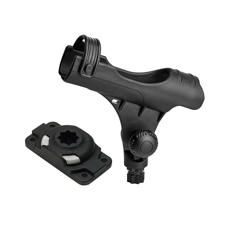Railblaza Rod Holder R with StarPort HD Mounting Kit (Black)