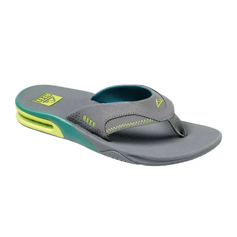 Reef Fanning Flip Flops – Grey Volt Colorway