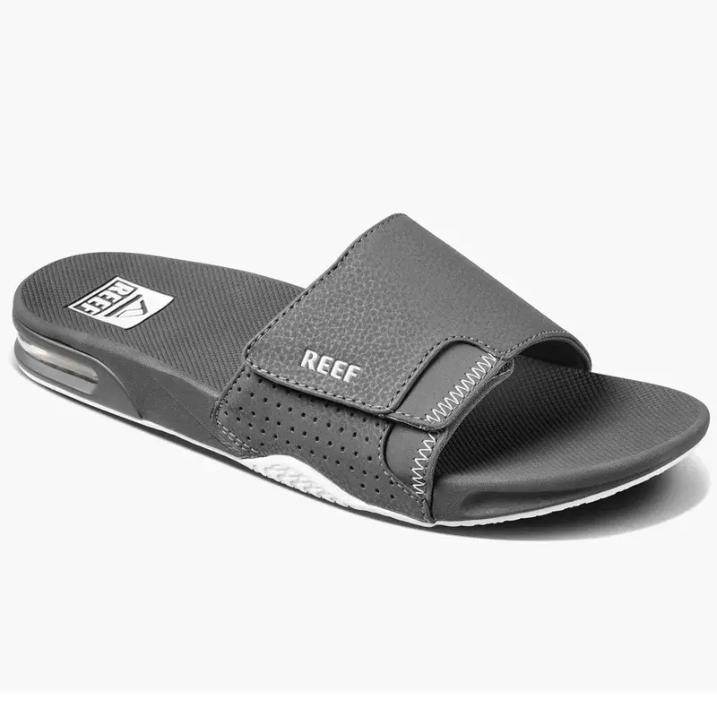 Reef Fanning Slide Sandals – Shadow Grey