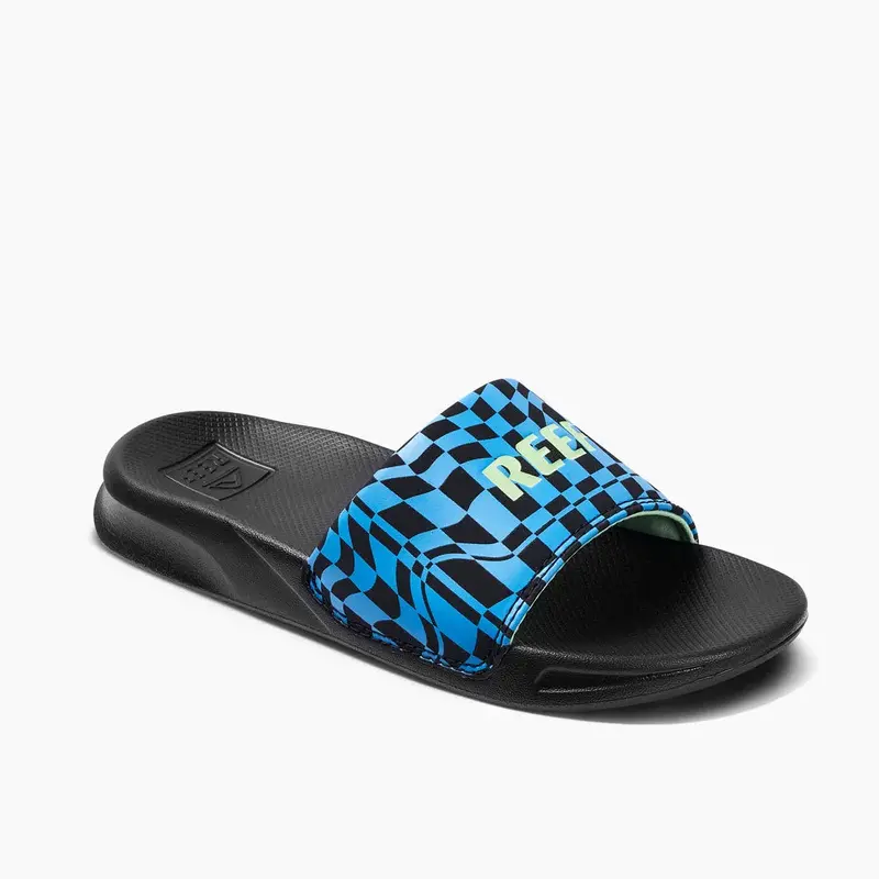 Reef Kids One Slide Sandals – Swell Checkers Pattern