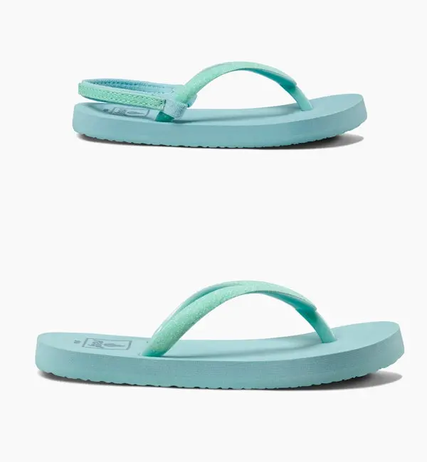 Reef Little Stargazer Girls’ Flip-Flops in Teal