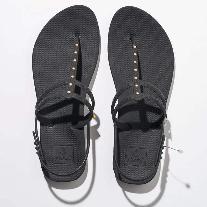 Reef Women’s Black Escape Lux T-Stud Flip-Flops – Stylish & Lightweight