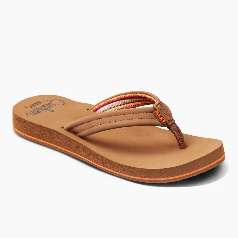 Reef Women’s Cushion Breeze Flip Flops – Tan and Smoothie Colorway