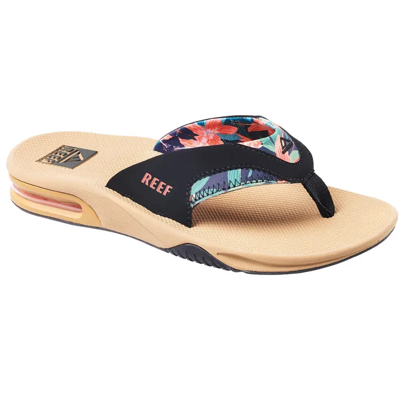 Reef Women’s Hibiscus Print Fanning Flip-Flops – Comfort Sandals