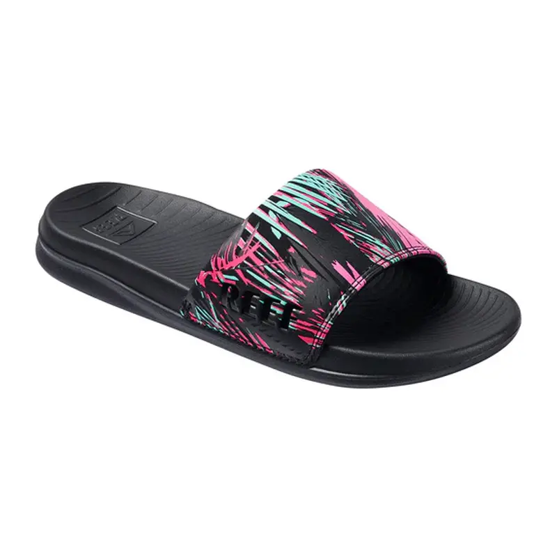Reef Women’s One Slide Sandals – Palm Fronds Print