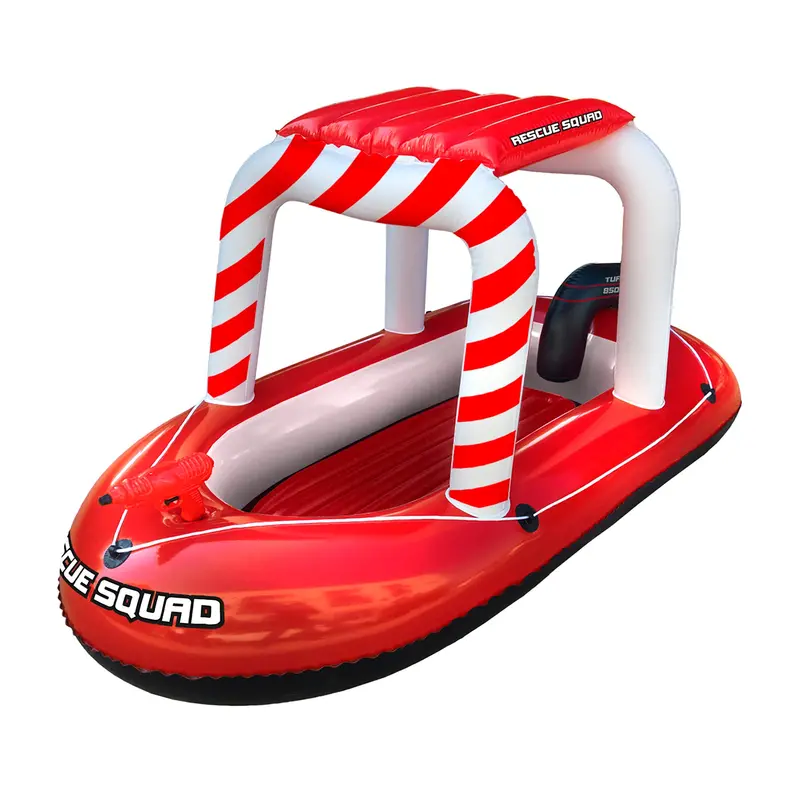 Rescue Squad Inflatable Water Play Boat with Spray Feature