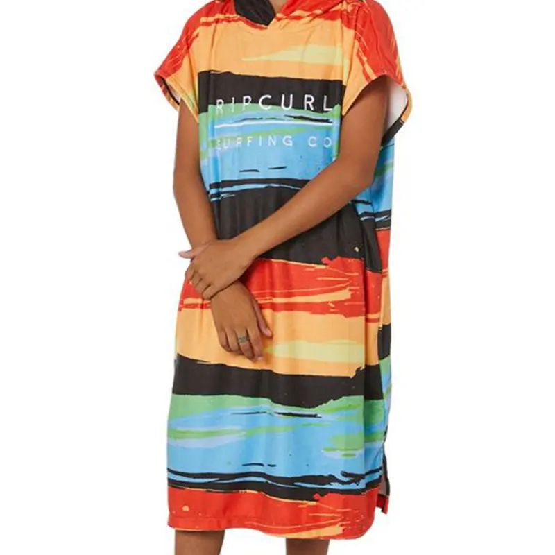 Rip Curl Boys’ Hooded Changing Towel – Blue and Black Colorway