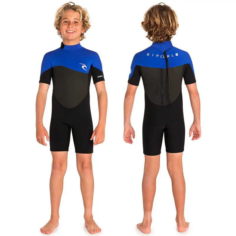 Rip Curl Junior Omega 1.5mm Back-Zip Shorty Wetsuit – Navy Blue