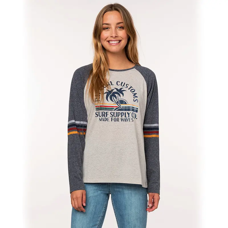 Rip Curl Women’s Custom Long-Sleeve Cotton T-Shirt
