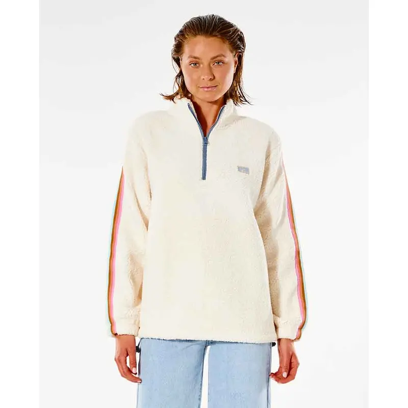 Rip Curl Women’s Twin Fin Quarter-Zip Fleece Sweatshirt