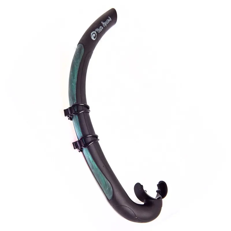 Rob Allen Green Stream Snorkel with Comfort Silicone Skirt and Dry Top