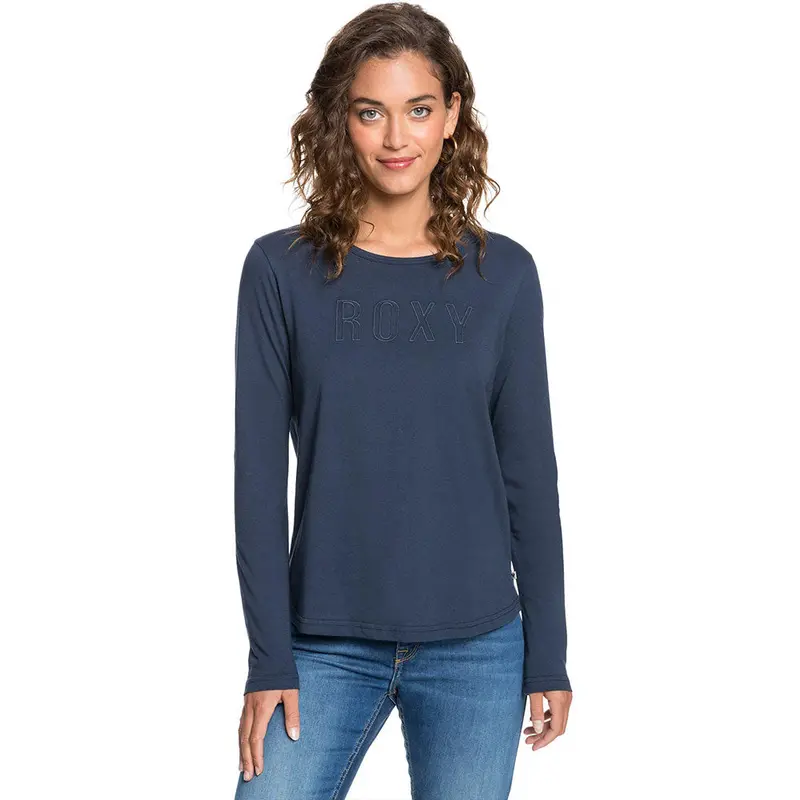 Roxy Red Sunset Long-Sleeve T-Shirt – Vintage Wash, Cotton Blend