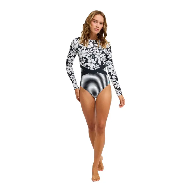Roxy Summer Surf Long-Sleeve Onesie – Anthracite Grey