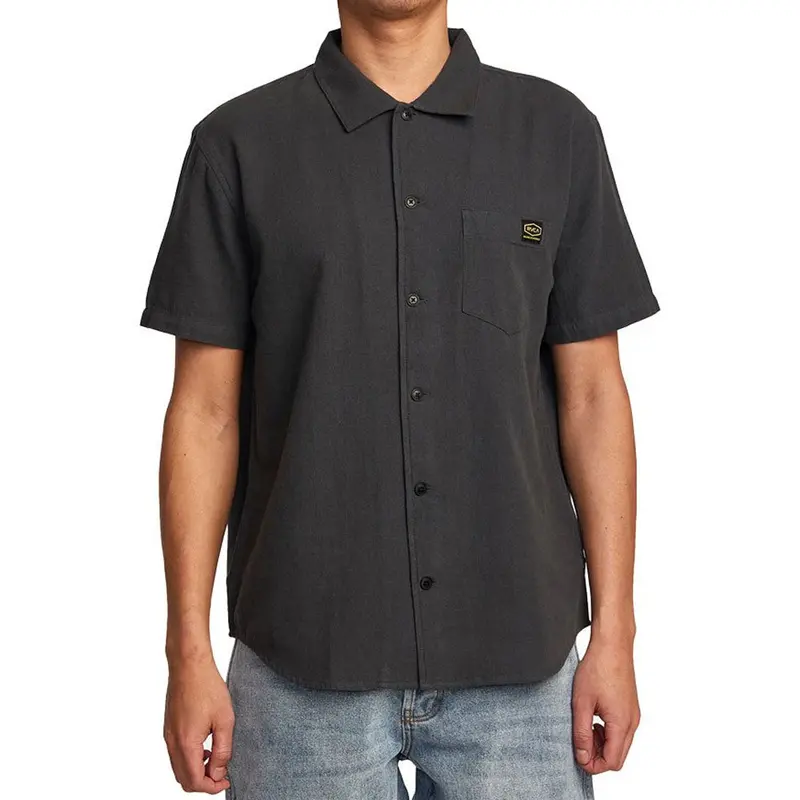RVCA Day Shift Solid Poplin Shirt