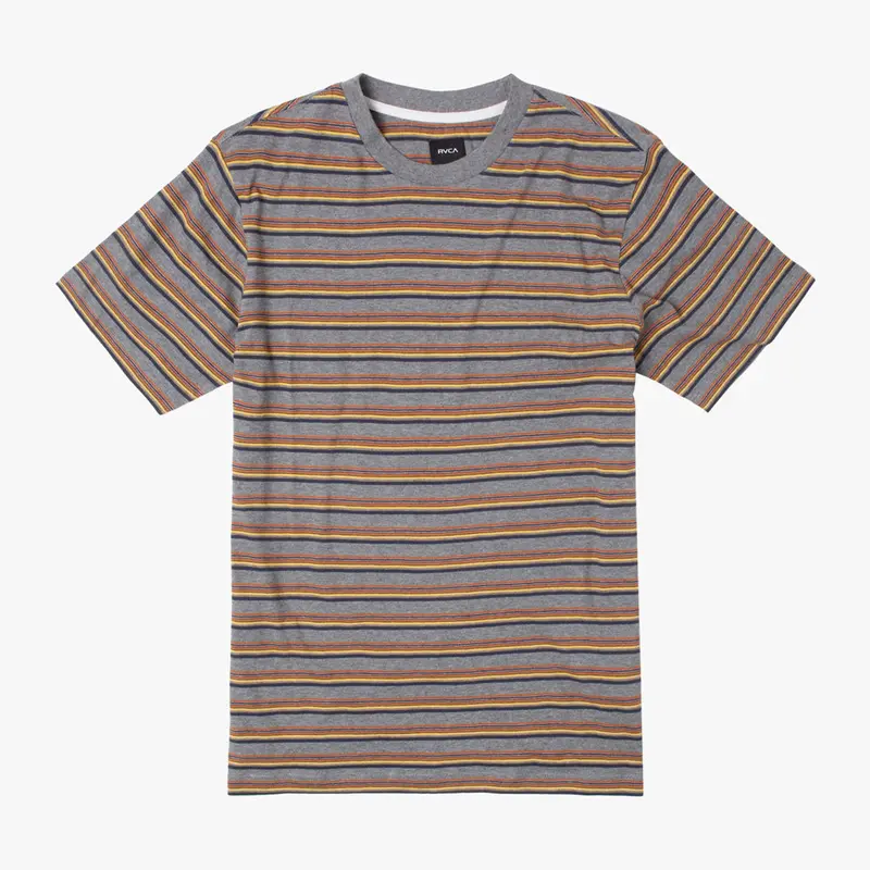 RVCA Ramshackle Micro-Stripe Cotton T-Shirt