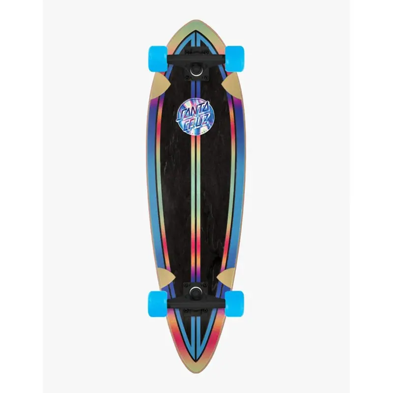 Santa Cruz 33″ Iridescent Dot Pintail Complete Skateboard