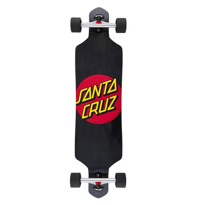 Santa Cruz Classic Dot Drop-Through Longboard – Stable Commuter Deck