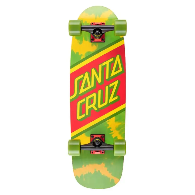 Santa Cruz Rasta Tie-Dye Street Skateboard