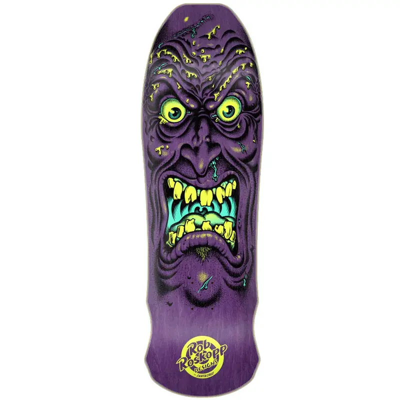 Santa Cruz Rob Roskopp Matte Purple Skateboard Deck