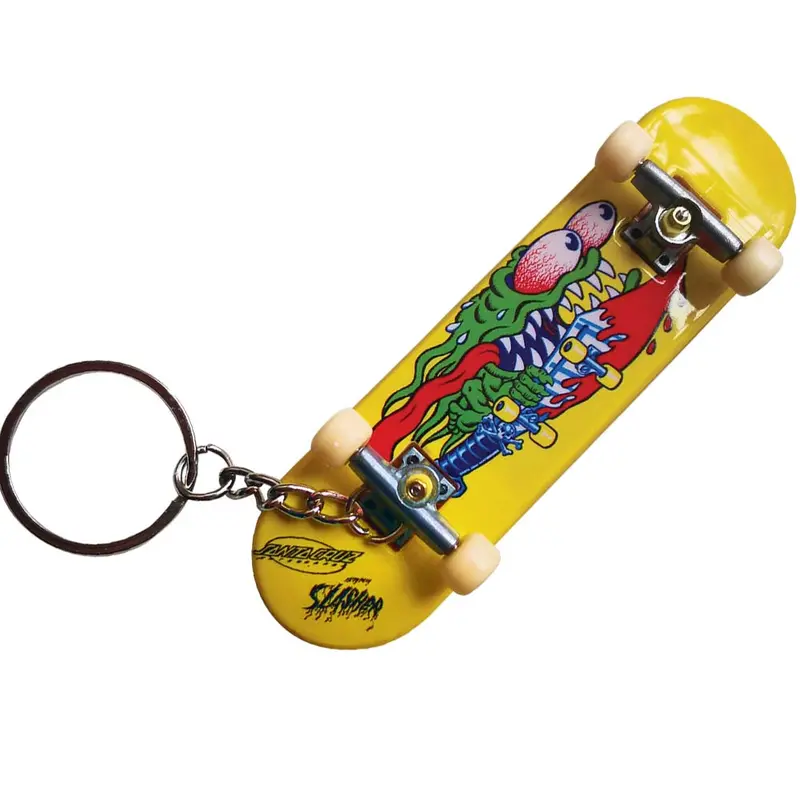 Santa Cruz Slasher Mini Fingerboard Keychain