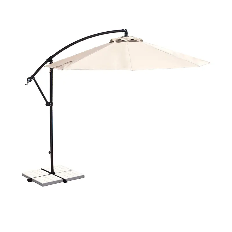 Santiago 10-Foot Octagonal Cantilever Umbrella – Olefin Fabric Canopy