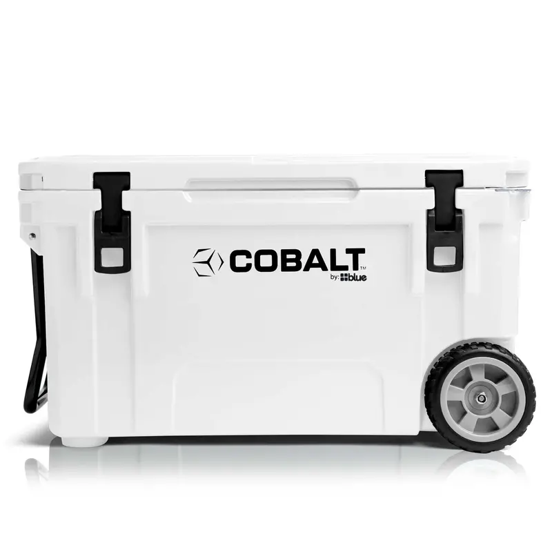 Scratch & Dent: 55-Qt Wheeled Cobalt Super Cooler in Arctic White