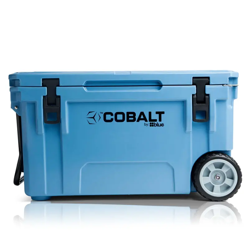 Scratch & Dent: 55-Qt Wheeled Cobalt Super Cooler in Cobalt Blue