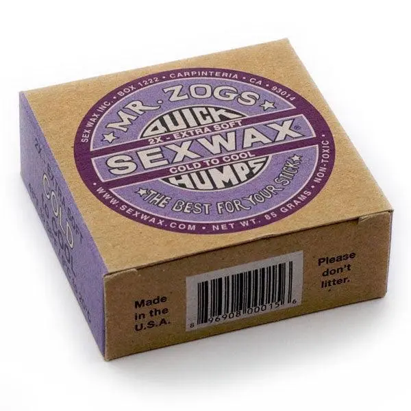 Sexwax Quick Humps Purple – All-Temp Surf Wax for Moderate Water Conditions