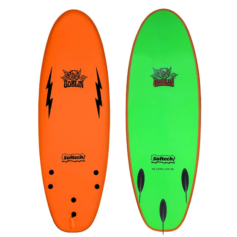 Softech Goblin 5’8 Surfboard – Orange & Green
