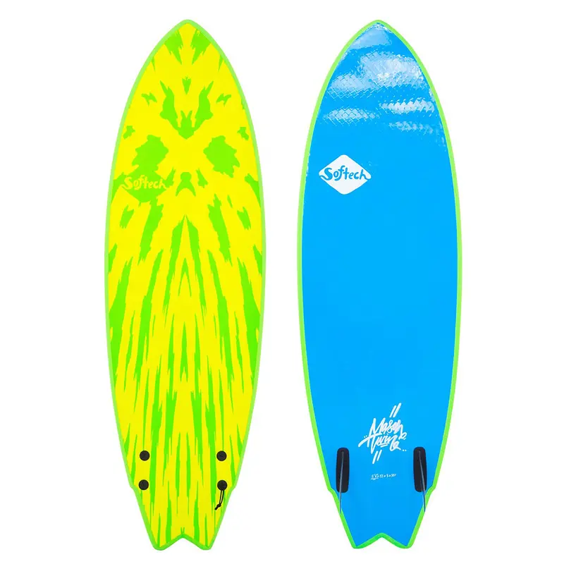 Softtech Mason Twin II 5’6″ Surfboard – Vibrant Lime & Yellow Finish