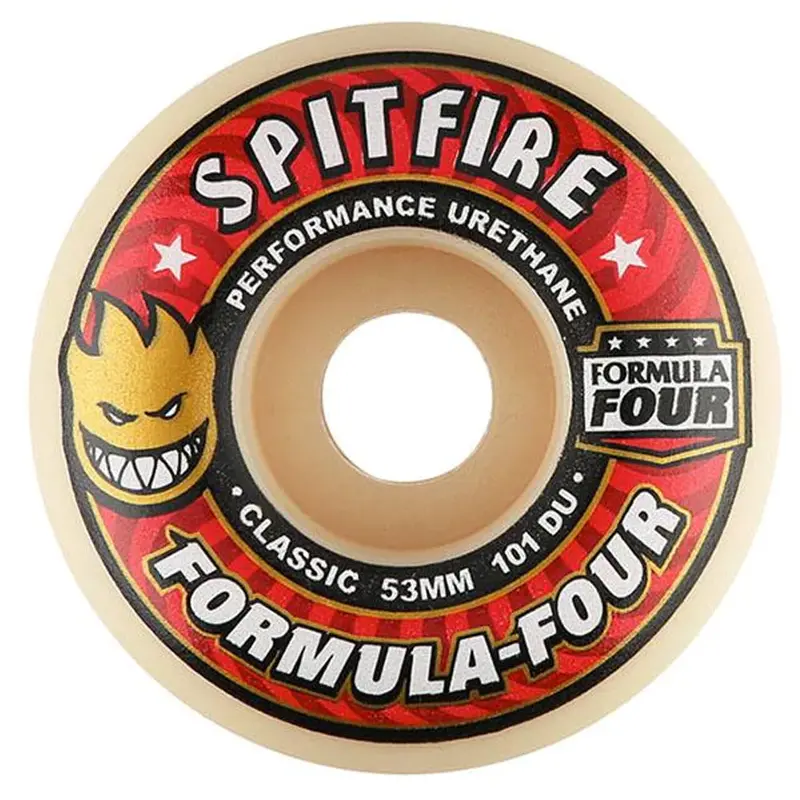Spitfire Formula Four Full Conical Skateboard Wheels – 101a Hardness