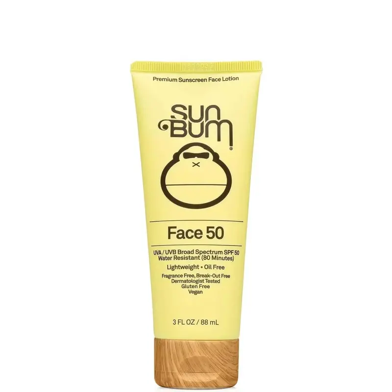 Sun Bum SPF 50 Facial Sunscreen Lotion – 88ml Non-Greasy Formula