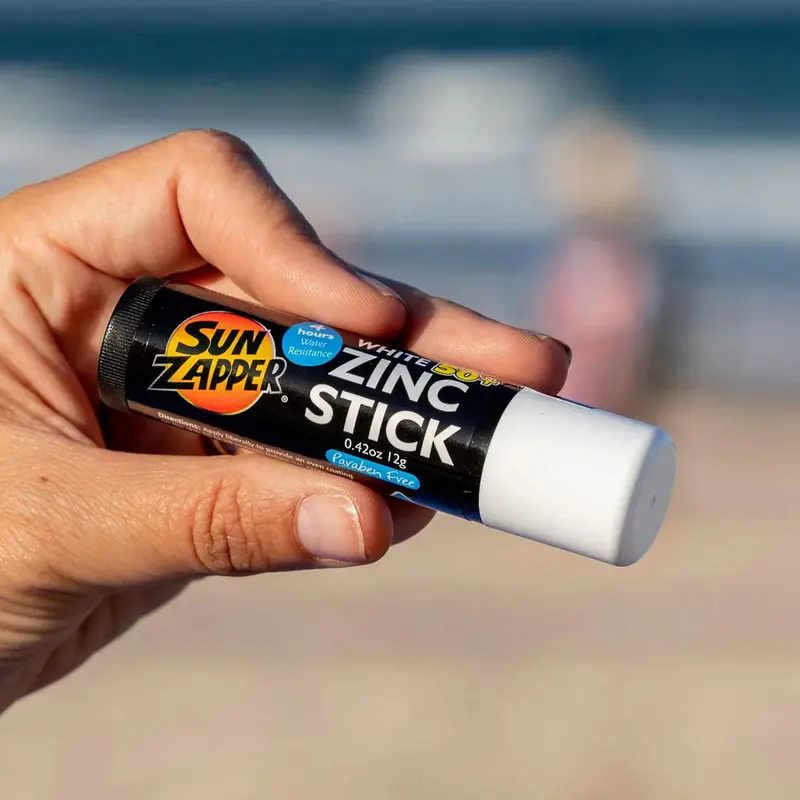 Sun Zapper Zinc Oxide Sunscreen Stick – Pure White Formula