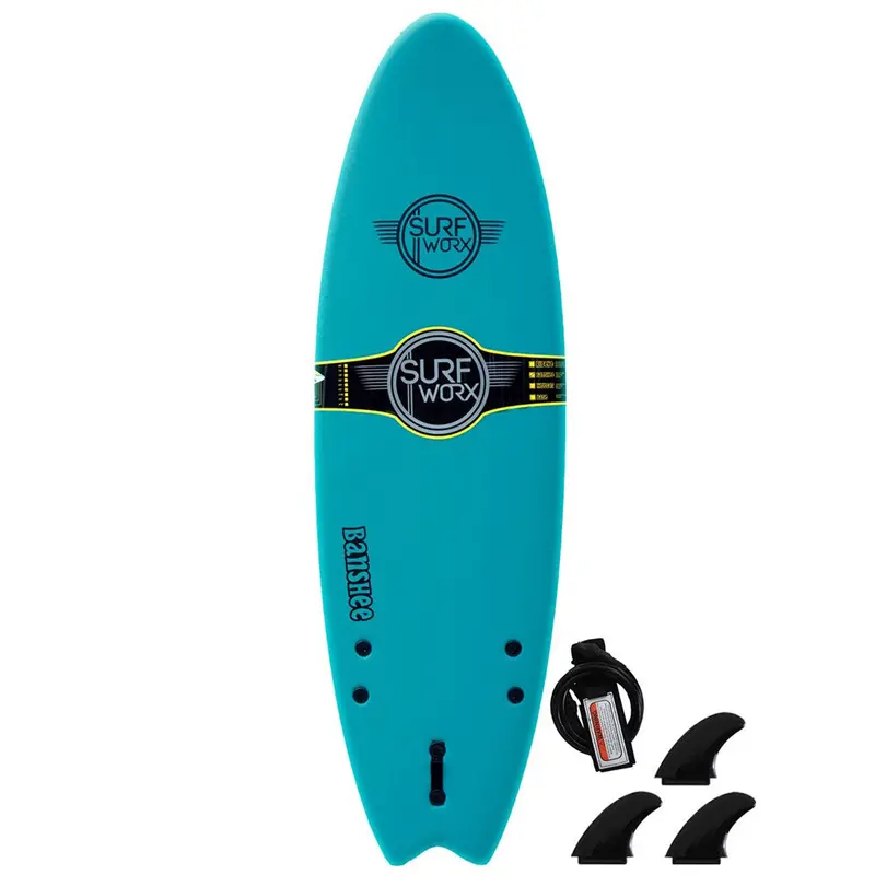 Surfworx Banshee 6ft Hybrid Soft Top Surfboard