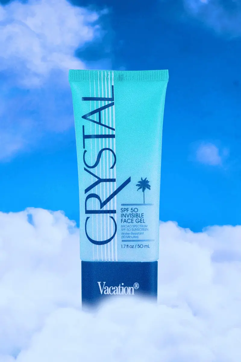 Vacation Crystal SPF 50 Invisible Face Sunscreen Gel
