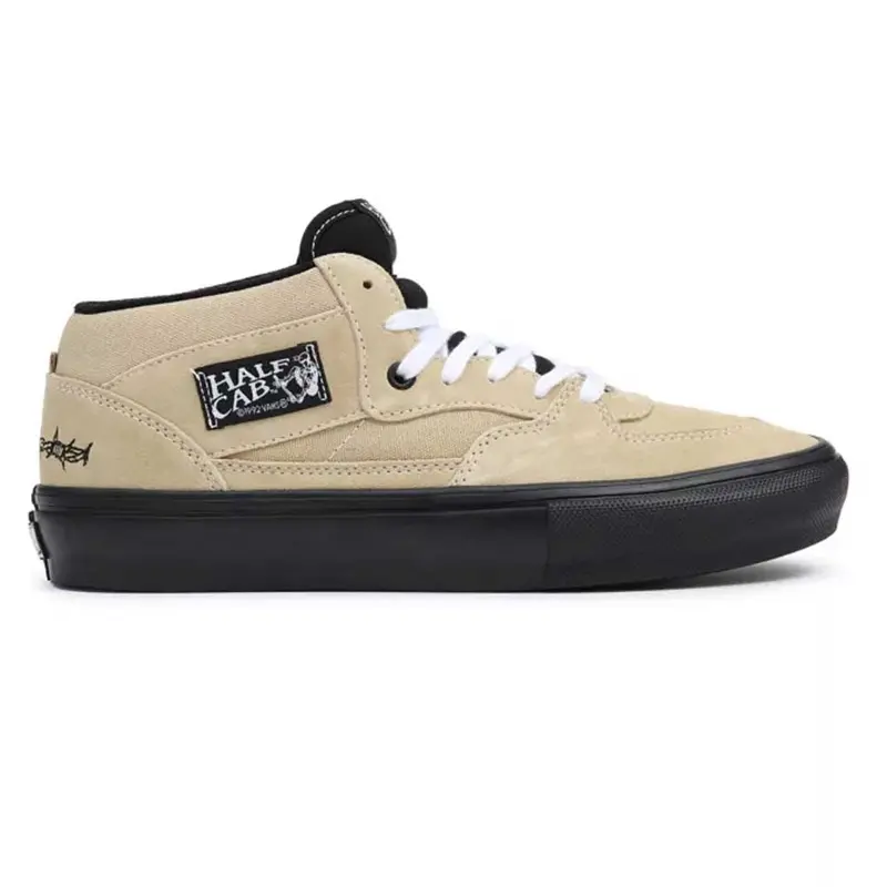 Vans Half Cab Skate Shoes – Elijah Berle Khaki/Black Edition