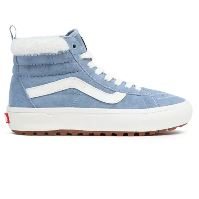 Vans Women’s Sk8 Hi MTE Winter Sneakers – Ashley Blue Suede & Sherpa