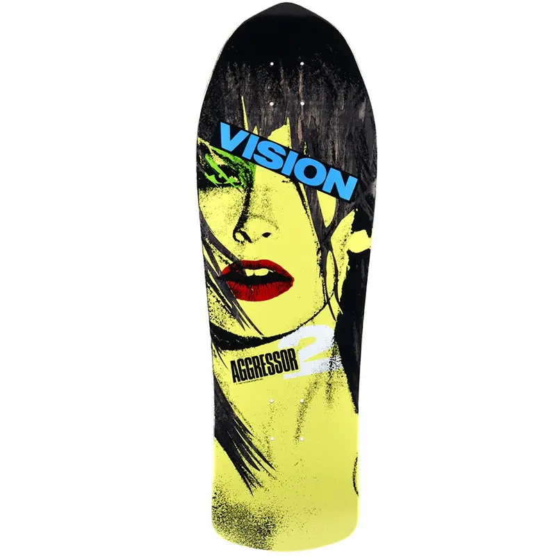 Vision Agressor 2 Concave Skateboard Deck – Matte Black