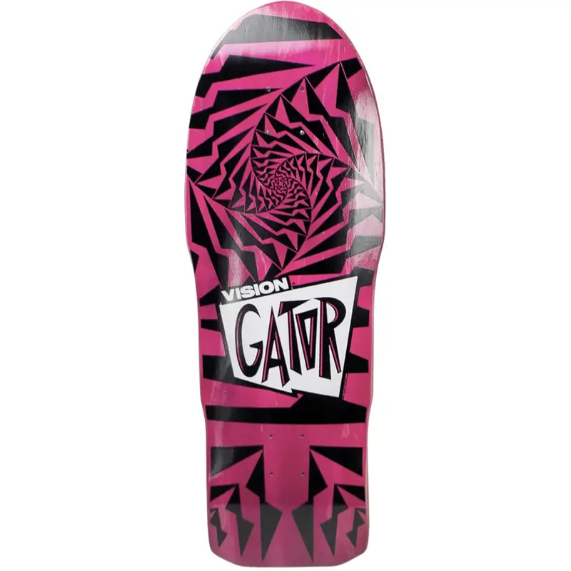 Vision Gator II Modern Concave Skate Deck – Black & Pink