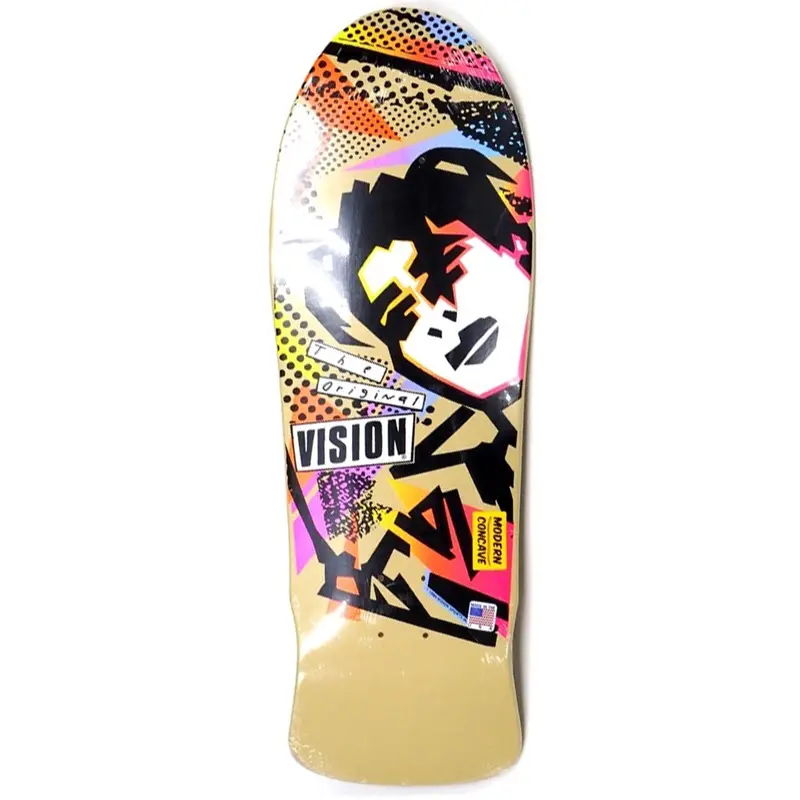 Vision Street Wear MG Skateboard Deck – Modern Concave, Tan Finish