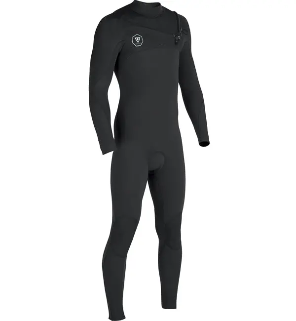 Vissla 7 Seas Power Seam 4/3mm Chest-Zip Full Wetsuit – Black
