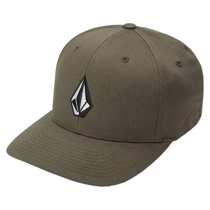 Volcom Full Stone X-Fit Snapback Cap – Solid Black