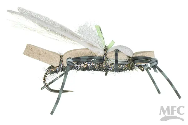 Water Walker Dry Fly – Light Tan with Peacock Herl
