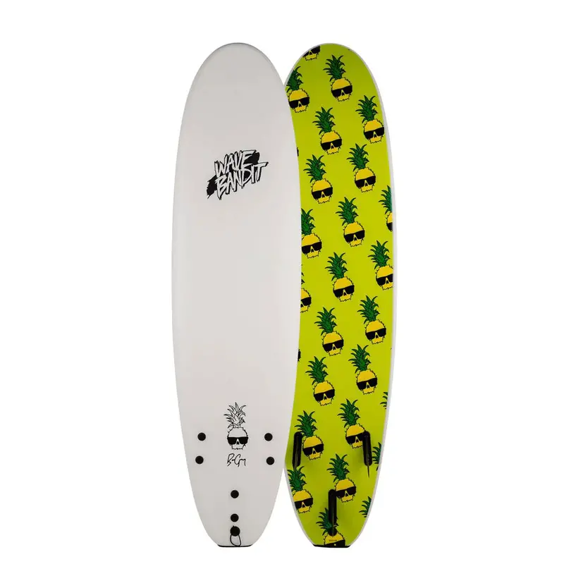 Wave Bandit Ben Gravy Easy Rider 7ft Soft Surfboard – White