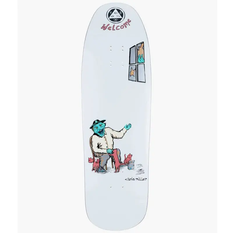 Welcome x Chris Miller Bird Feeder Pro 8.38″ Skate Deck